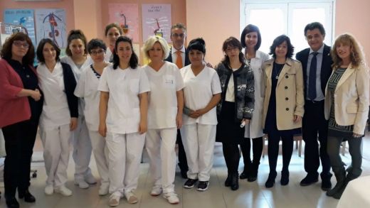 Foto de familia en Daimiel, visitando el proyecto CREA.