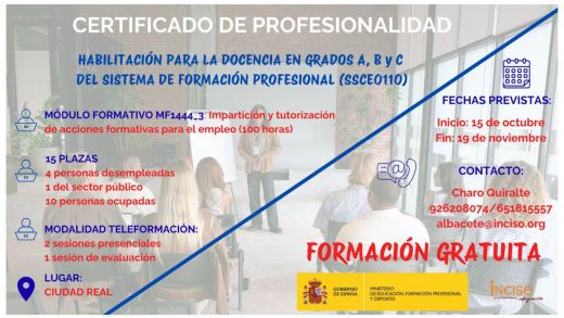 Certificado de Profesionalidad